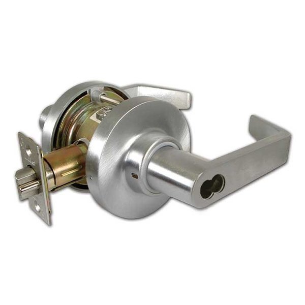 Marks Usa Grade 2 Cylindrical Lock, AB-Entry, 175 Lever, Satin Chrome, 2-3/4 Inch Backset, SFIC Less 175RAB-26D